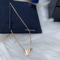 Louis Vuitton Idylle blossom lv pendant, yellow gold and diamond (Q93626,  Q93655)